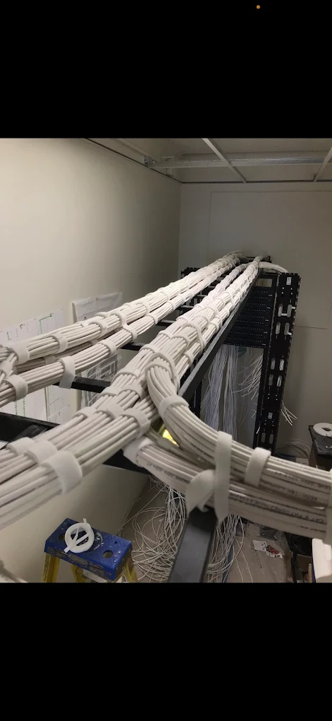 Z-Tech Communications cable dressing installation Dallas
