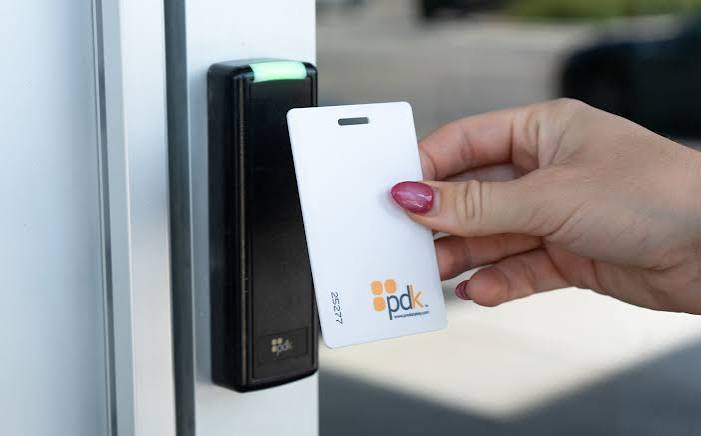 Access control door reader and electrified hardware installation by Z-Tech Communications